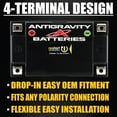 thumbnail image 4 of Antigravity AT12BS-HD Lithium Motorcycle Powersports Battery– 480 CA, 16 Ah, 4 of 6