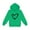Green, variant on Zpanxa Kawaii Heart Print Hooded Sweatshirt, Boys Girls Adjustable Drawstring Pocket Pullover, Long Sleeve Breathable Kids Streetwear Top for Toddler Youth 1-14 Years