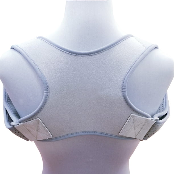 Dinheiro Corrector de postura de espalda para hombres y mujeres Discreto debajo de la ropa Soporte de clavícula cómodo y eficaz para alivio del dolor de cuello, hombros y espalda Soporte de columna