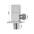 thumbnail image 3 of 1PCS Control Valve Brass Black 1/2 Inch Wall-mounted Balcony Faucet Shut Off Valves Home Kitchen Bathroom Supplies Replacem Part, 3 of 12