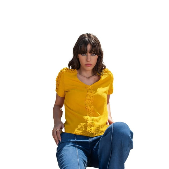 BLUSA AITANI Amarillo André Badi Chica 27-2569