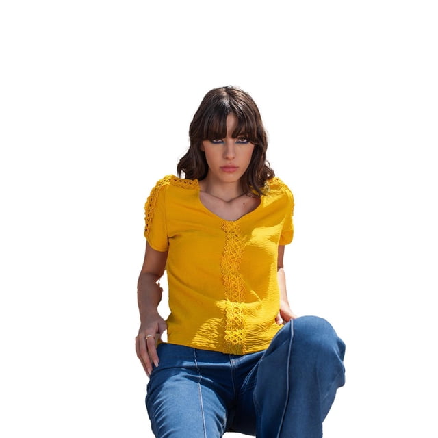 BLUSA AITANI Amarillo André Badi Chica 27-2569