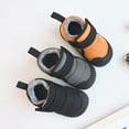 thumbnail image 3 of Botas de invierno para niños con forro polar, botas casuales de algodón para bebés con suela suave y cálidas, zapatos de algodón con velcro para hombres y mujeres, 3 of 6