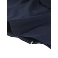 thumbnail image 6 of INSPIRE CHIC Women's Long Sleeve Button Up Ruffle Trim Contrast Piping Shirt Navy Blue M, 6 of 6