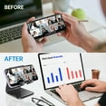 thumbnail image 4 of Tomorotec Acrylic Phone Stand with Charging Port Access, Compatible with 4-8 Inch Devices for Gaming, Facetime & Video Viewing, Universal Fit Secure Grip for Office, Kitchen, Bedside Use (Black), 4 of 7