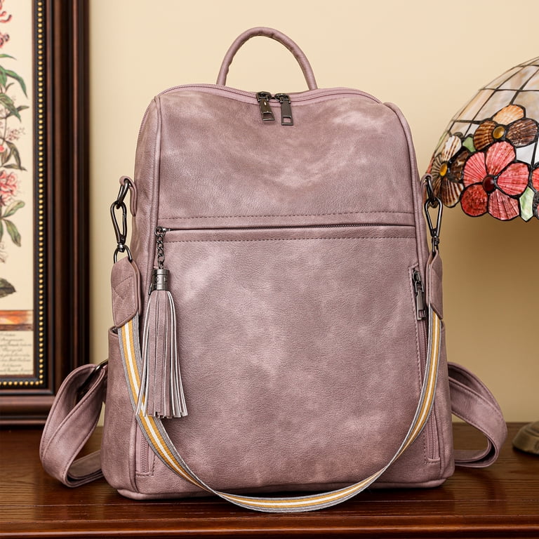 GOIACII Women Large Backpack Leather Travel Backpack Fashion  display picture 2