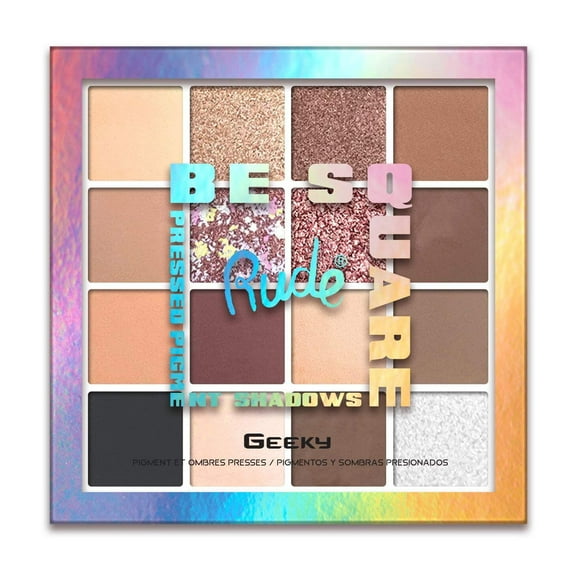RUDE COSMETICS Be Square Pressed Pigments  Shadows - Geeky