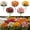 Multi Color, variant on Artificial Sunset Mums Outdoor Flowers,5 Bundles UV Resistant Fake Fall Flowers with Eucalyptus, Waterproof Faux Silk Plants for Porch Garden Window Box Autumn Home Decor, Gift for Mom