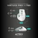 thumbnail image 3 of Mouse Ergonomico Acteck VIRTUOS PRO MI780 3000dpi Inalambrico 8 Botones Blanco AC-936194, 3 of 6