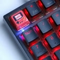 thumbnail image 2 of Keycaps, Custom Keycaps for Esc Key, Magnetic Light Transmission Keycaps, Classic Retro Mechanical Backlit Keyboard Esc Keycap for RGB PC Gamer, Red, 2 of 6