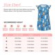 thumbnail image 3 of Fotbe Cute Dogs Vestido de Dormir para Niñas de 3 a 10 Años, Mangas Cortas, Estilo Princesa, Pijama Camisón con Mangas Voladas-Medium, 3 of 6