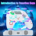 thumbnail image 6 of Bonadget P4 Controller Wireless, RGB Light /1000mAh Battery/Dual Vibration/6-Axis Motion Control/3.5mm Audio Jack/Multi Touch Pad/Share Button,Compatible with P4/Slim/Pro/PC, 6 of 9