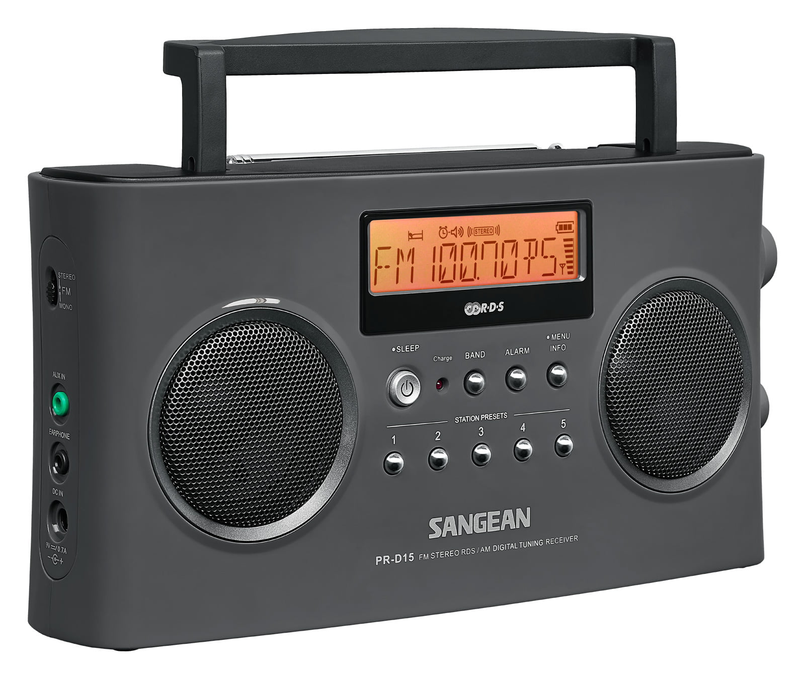 premier onderdak Mooi Sangean All in One Compact Portable Digital AM/FM Radio with Built-in  Speaker Plus 6ft Aux Cable to Connect Any Ipod, Iphone or Mp3 Digital Audio  Player - Walmart.com