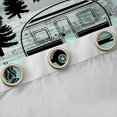 thumbnail image 4 of Castle Fairy Rustic Camping Quote Curtains Pack of 2 (42x84 Each) for Adults, Camper Silhouette Curtains Blackout for Nursery, Teal Gray, 4 of 6
