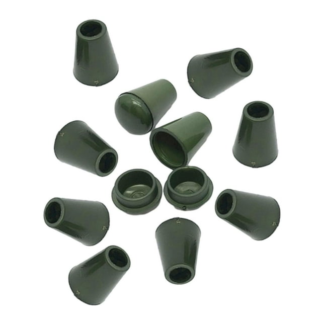 10 piezas Sujetadores de extremo de campana BLESIY clips de palanca de tapa desmontable Verde profundo