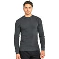 thumbnail image 2 of Men's Classic Waffle-Knit Medium Weight Thermal Top M, Charcoal, 2 of 4