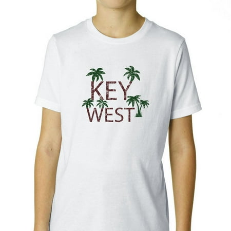 Key West - Best Travel and Spring Break Place Boy's Cotton Youth (Best Place To Fish In The Keys)