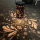 thumbnail image 1 of Farol solar de jardín colgante de metal, luz impermeable exterior de prado • Lámpara solar decorativa decorativa de proyección floral para patios, jardines traseros y caminos, 1 of 6