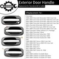 thumbnail image 2 of Exterior Door Handles Set Front Rear Left Driver & Right Passenger Compatible with Chevy Silverado Suburban Tahoe Avalanche GMC Sierra Yukon Cadillac Escalade, 2 of 7