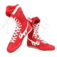 thumbnail image 4 of Chaussures d'Entraînement, Chaussures de Boxe Imitation Fourrure Résistant à l'Usure, avec Sac de Rangement pour la Boxe Rouge Taekwondo, 4 of 8