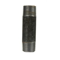Anvil 8700138657, Steel Pipe Fitting, Nipple, 1/2" NPT Male x 4" Length, Black Finish