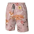 thumbnail image 5 of Kll Beautiful Fox Men'S Casual Summer Beach Shorts Hawaiian Shorts With Pockets-Medium, 5 of 9