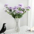 thumbnail image 3 of 1Pc 6-Head Artificial Fake Cloth Dahlia Flower Wedding Party Home Desktop Decor, 3 of 8
