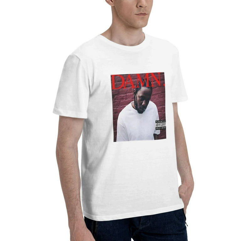 Kendrick Lamar DAMN Album Cover T Shirt Hip Hop Tee Dr Compton 2017 Black Men's Basic Short Sleeve White 3X-Large - Walmart.com