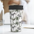 thumbnail image 6 of Fotbe Palm Trees Zebra Printed Insulated Travel Coffee Mug Spill Proof Leak Proof Stainless Steel Coffee Tumbler Reusable Coffee Cups with Lids Thermos, 6 of 8