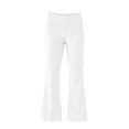 thumbnail image 6 of Chiccall Womens Flare Leggings with Pockets Seamless Workout Yoga Pants Bottoms High Waist Stretch Tummy Control Athletic Casual Trousers White XL, 6 of 10
