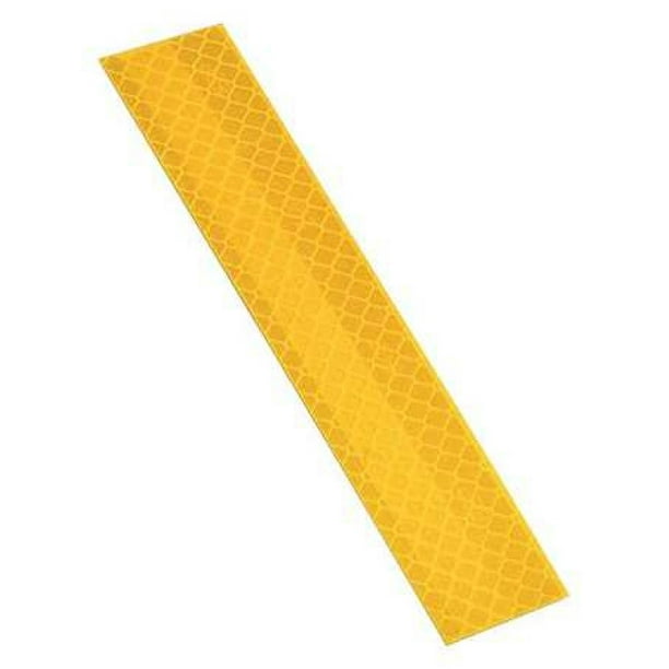 3M 3431 Reflective Tape Strips,Yellow,PK10