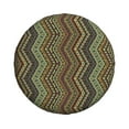 thumbnail image 2 of DouZhe Waterproof Spare Tire Cover, Retro Ethnic Style Stripes Prints Adjustable Wheel Covers Fit for Jeep Trailer RV SUV Car, 16 inch, 2 of 7