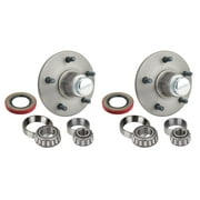 Speedway Motors Front Wheel Hub/Bearing Kit, Fits Ford 1940, Includes 2 Front Wheel Hubs, 2 Inner and 2 Outer Bearing Cones, 2 Front Wheel Seal, 2 Taper Inner and 2 Outer Race
