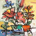 thumbnail image 3 of Athas, Vas 15x15 Black Modern Framed Museum Art Print Titled - Southern Florals II, 3 of 5