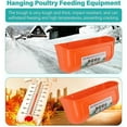 thumbnail image 3 of Haofy Large Chicken Feeder Trough with Clips Hanging Chicken Feeder Trough, Feeding Duck Goose Goat Sheep Dog for Livestock Feeding Container Waterer Bucket, 3 of 7