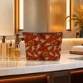 thumbnail image 6 of Hometravel Halloween Zipper Cosmetic Bag, Multi-Pattern Spooky Makeup Pouch, Reusable Canvas Travel Storage Bag for Makeup, Toiletries, Small Accessories Organizer, 6 of 7