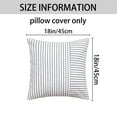 thumbnail image 6 of REGALWOVEN Boho Striped Throw Pillow Covers Set of 2 Farmhouse Pillow Cases Home Decor for Couch Sofa Bedroom Navy Blue 18" x 18", 6 of 6