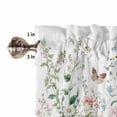 thumbnail image 4 of Spring Floral Valances for Windows Farmhouse Kitchen Curtains Valances Rod Pocket Valance Curtains for Kitchen Windows Pastoral Flower Summer Botanical Watercolor Window Valances for Bathroom 60"x18", 4 of 6