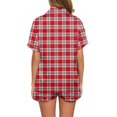 thumbnail image 5 of Dzrciro Pajamas for Women Set, Short Sleeve V Neck Button Down Tops with Pockets and Elastic High Waist Pants with Various Prints, Comfy Lightweight Everyday Sleepwear S-3XL, 5 of 8