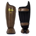 thumbnail image 2 of Espinilleras Fairtex SP8 Muay Thai Syntek de piel, color marrón, 2 of 5