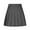 Gray, variant on Women Girls Short Skirts High Waist Pleated Skater Tennis Skirt Summer Solid Color Cotton Linen Skirt Anti-Exposure Safety A Line Mini Skirts