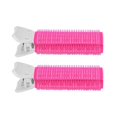 thumbnail image 1 of Lot de 2 bigoudis volumateurs portables pour cheveux, outil de coiffure pour femmes et filles, rose rouge, 1 of 4