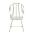 thumbnail image 7 of Weston Home Lydford Hoop High Back Windsor Metal Side Chair with Wood Seat, White (Set of 2), 7 of 7