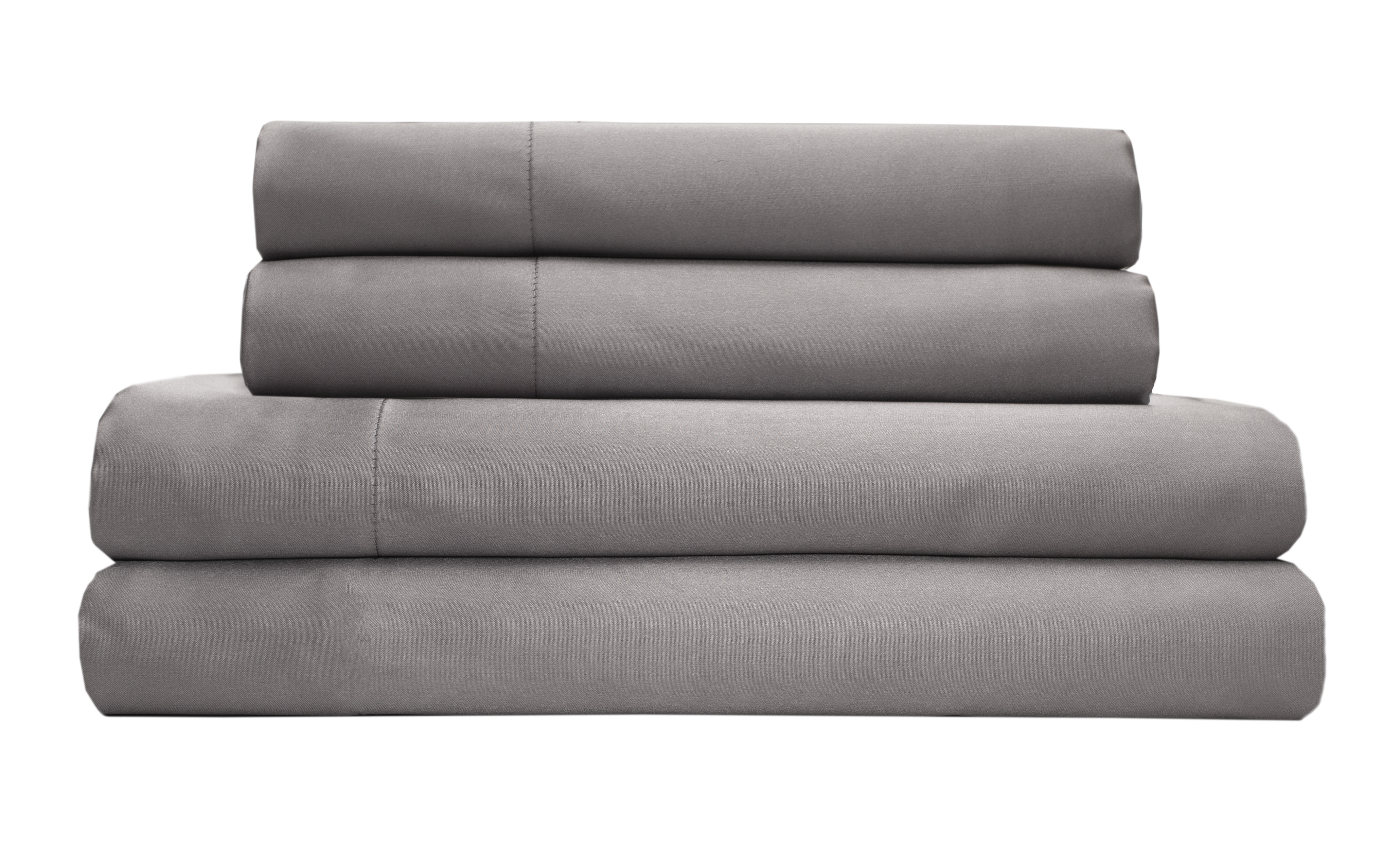 Luxury Satin 100 Percent Polyester Solid Sheet Set