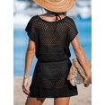 thumbnail image 3 of Traje de baño cubriente CUPSHE Crochet Hollow Out Beach B-Black, 3 of 3