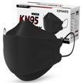 thumbnail image 1 of Mascarillas faciales KN95 KIMARS, paquete de 50 unidades, transpirables y desechables, negras, 1 of 7