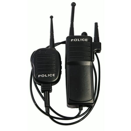 Officer Jewel - Police Walkie Talkie Prop Set Costume Radio Two Way 2 Cop Patrol Officer Gift