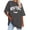 C-Grey691, variant on DHFJKG Women's Summer Top Short Sleeve Tshirt Vintage New York Letter Print Casual Baggy Streetwear Crewneck Trendy Tops