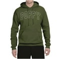 thumbnail image 2 of Wild Bobby POPPY Varsity Letters Unisex Hoodie Sweatshirt, 2 of 6