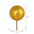 thumbnail image 2 of Vickerman 18" Honey Gold Ball Ornament Christmas Pick, 6 per Bag, 2 of 3